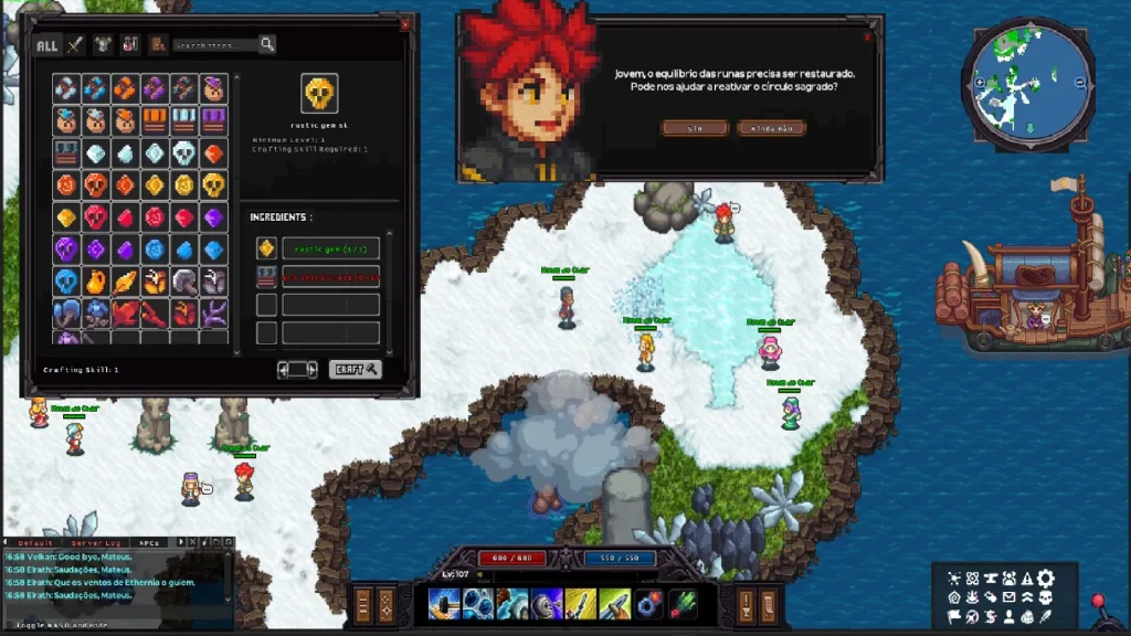 Ethernia เกม MMORPG 2D Pixel Art บน Steam ระบบเกมที่ต้องรู้ก่อนเล่น