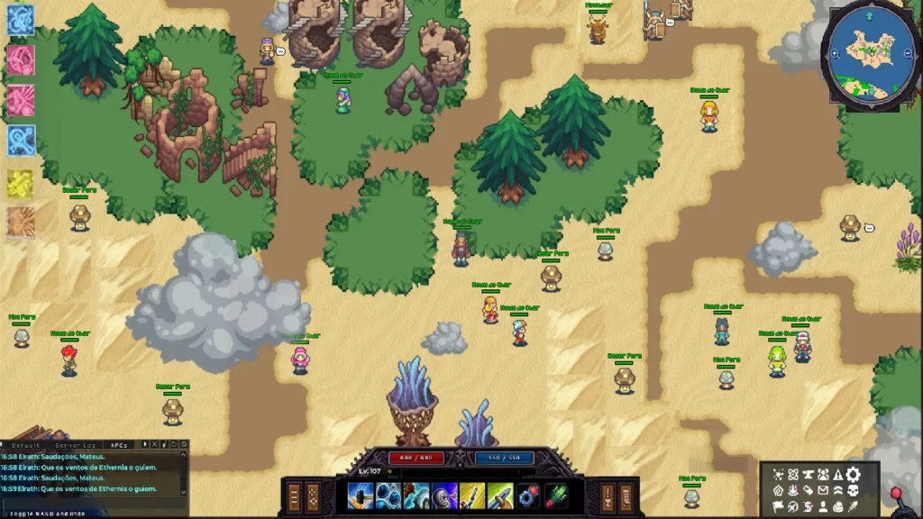 Ethernia เกม MMORPG 2D Pixel Art บน Steam ระบบเกมที่ต้องรู้ก่อนเล่น