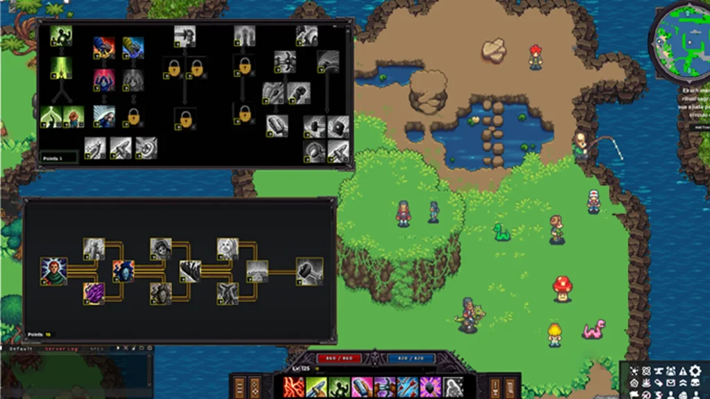 Ethernia เกม MMORPG 2D Pixel Art บน Steam ระบบเกมที่ต้องรู้ก่อนเล่น