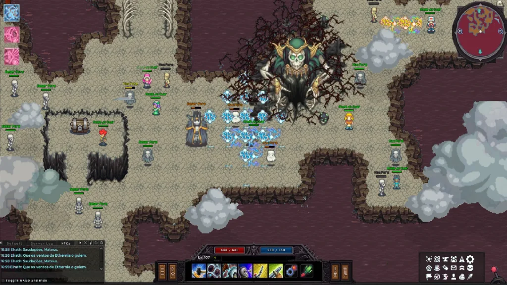 Ethernia เกม MMORPG 2D Pixel Art บน Steam ระบบเกมที่ต้องรู้ก่อนเล่น